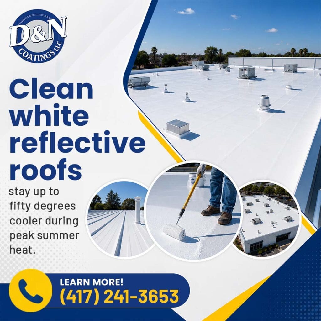 Clean white reflective roof