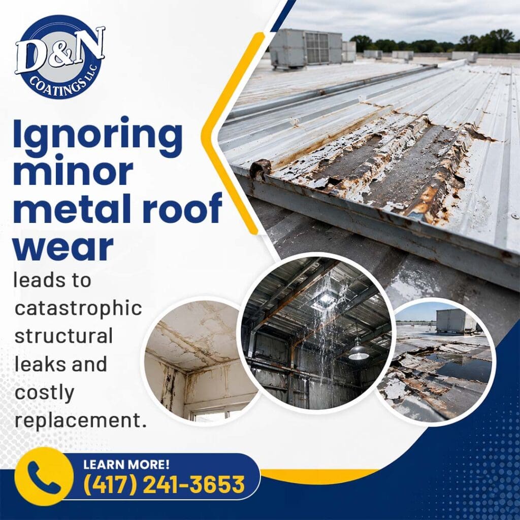 Ignoring minor roof wear leads to structural leaks