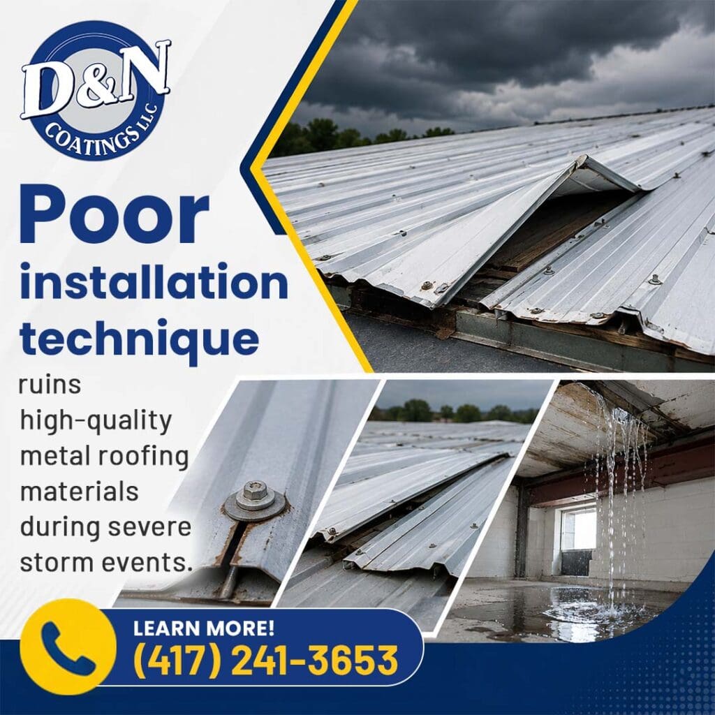 Poor installation technique